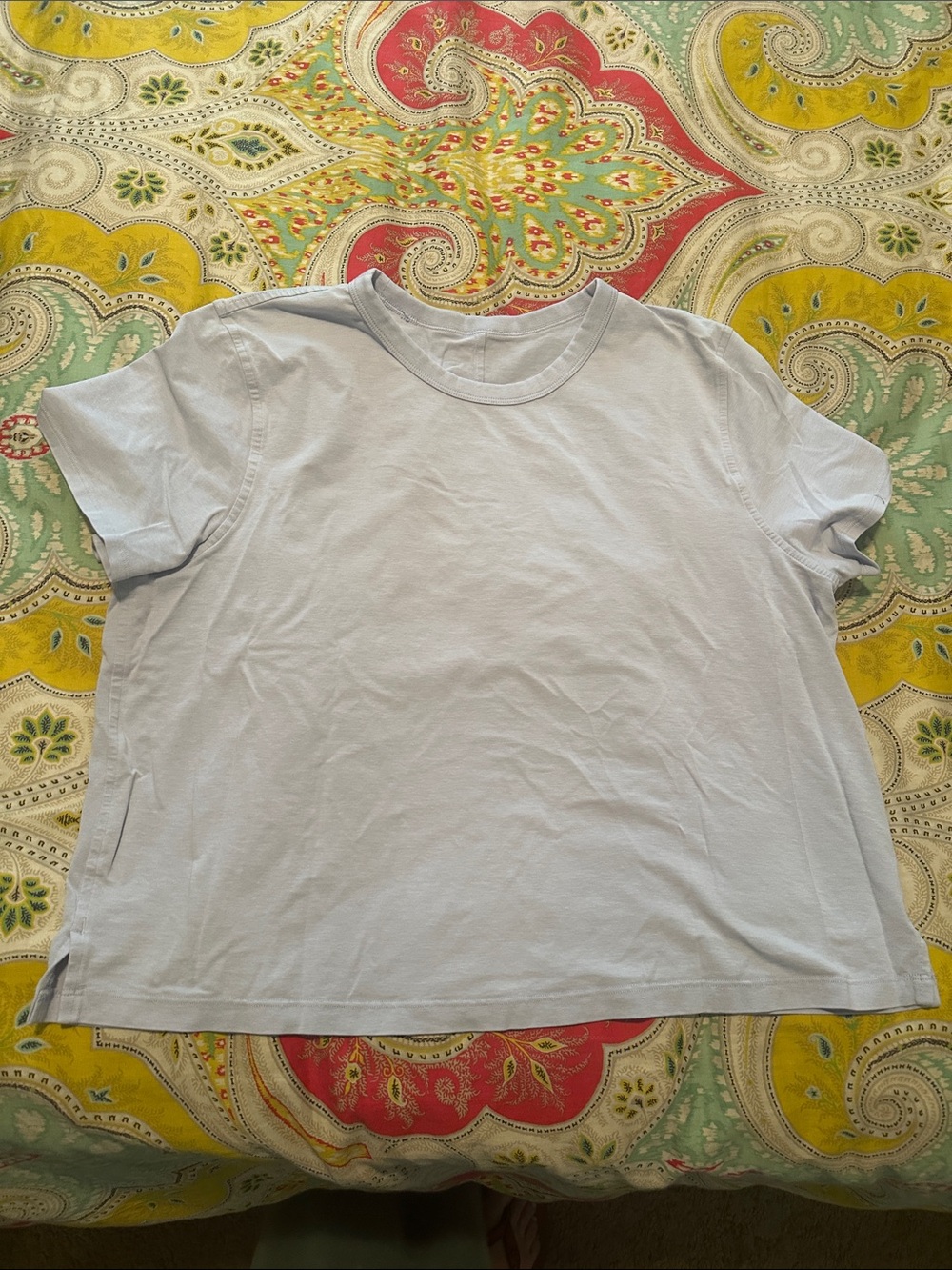Light Purple Lululemon Crop T-Shirt